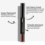 Buy Purplle Lip Crayon, Soft Matte with Jojoba Oil, Brown - Blind Makeover Time 10 (3 g) - Purplle