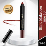 Buy Purplle Lip Crayon, Soft Matte with Jojoba Oil, Brown - Blind Makeover Time 10 (3 g) - Purplle