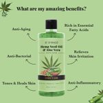 Buy ST. D´VENCE Hemp Seed Oil & Aloe Vera Body Wash With Neem (500 ml) - Purplle