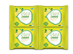 Buy Clea Cleansing & Makeup Remover Wipes (Lemon & Tulsi) (25 Wipes per pack) (Big Wipe does job of Two) Pack of 4 - Purplle