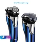 Buy WURZE 1908 Wet & Dry Electric Shaver & Trimmer for Men – Triple Floating Titanium & SS Blades -Travel Lock & Turbo Power - Rechargeable Lithium Battery, 90 minute usage & charging time - LED display - Purplle