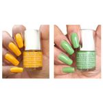 Buy DeBelle Gel Nail Polish Combo Set of 2 - Mystique Green (Pastel Green) and Caramelo Yellow (Yellow) 8 ml each - Purplle