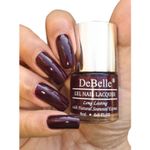 Buy DeBelle Gel Nail Polish Combo Set of 2 - Glamarous Garnet (Dark Maroon) and Laura Aura (Light Mauve) 8 ml each - Purplle