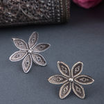 Buy Queen Be Oxidised Six Petal Flower Tops - Purplle