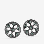 Buy Queen Be Oxidised Flower Round Studded Tops - Purplle