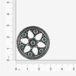 Buy Queen Be Oxidised Flower Round Studded Tops - Purplle