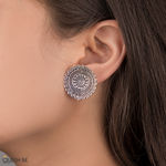 Buy Queen Be Oxidised Concentric Circle Round Tops - Purplle