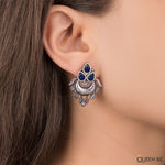 Buy Queen Be Oxidised Trinity Blue Color Stone Tops - Purplle