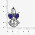 Buy Queen Be Oxidised Trinity Blue & White Color Stone Tops - Purplle