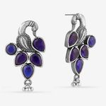 Buy Queen Be Oxidised Perched Peacock Deep Blue Tops - Purplle