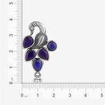Buy Queen Be Oxidised Perched Peacock Deep Blue Tops - Purplle