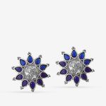 Buy Queen Be Oxidised Blue Aster Flower Tops - Purplle