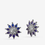 Buy Queen Be Oxidised Blue Aster Flower Tops - Purplle