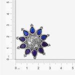 Buy Queen Be Oxidised Blue Aster Flower Tops - Purplle