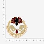 Buy Queen Be Gold Plated Exotic Lotus Enamel Earrings - Purplle