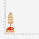 Buy Queen Be Chandelier Orange Jhumkis - Purplle