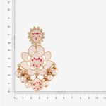 Buy Queen Be Baby Pink Flower Earrings - Purplle