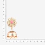 Buy Queen Be Enamel Flower Jhumkis, Mint Green - Purplle