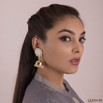 Buy Queen Be Enamel Flower Jhumkis, Mint Green - Purplle