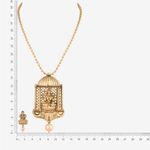 Buy Queen Be Laxmi Lotus with Pearl Necklace Set - Purplle