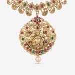 Buy Queen Be Holy Trinity Temple Necklace Set - Purplle