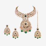 Buy Queen Be Braid Kundan Bridal Necklace Set - Purplle