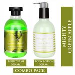 Buy Glamveda Mighty Green Apple Body Wash & Ltion Combo Pack (600 ml) - Purplle