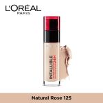 Buy L'Oreal Paris Infallible 24H Liquid Foundation - Natural Rose 125 (30 ml) - Purplle