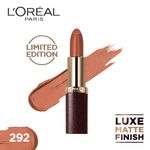 Buy L'Oreal Paris Luxe Leather Matte Limited Edition Lipstick - Shellie 292 (3.7 g) - Purplle