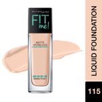 Buy Maybelline New York Fit Me Matte+Poreless Liquid Foundation With Pump - Ivory 115 (30 ml) - Purplle
