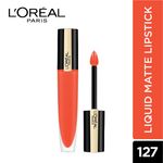 Buy L'Oreal Paris Rouge Signature Matte Liquid Lipstick - I Vibrate 127 (7 ml) - Purplle