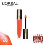 Buy L'Oreal Paris Rouge Signature Matte Liquid Lipstick - I Vibrate 127 (7 ml) - Purplle