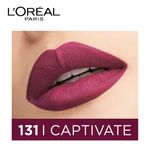 Buy L'Oreal Paris Rouge Signature Matte Liquid Lipstick - I Captivate 131 (7 ml) - Purplle