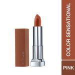 Buy Maybelline New York Color Sensational Creamy Matte Lipstick, The Bricks- City Heat Collection, Midtown Pink 1, 3.( 9 g) - Purplle