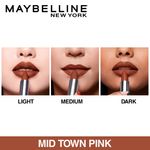 Buy Maybelline New York Color Sensational Creamy Matte Lipstick, The Bricks- City Heat Collection, Midtown Pink 1, 3.( 9 g) - Purplle