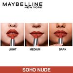 Buy Maybelline New York Color Sensational Creamy Matte Lipstick The Bricks-City Heat Collection - Soho Nudes 4 (3.9 g) - Purplle