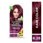 Buy Garnier Color Naturals Ultra Color, 6.26 Plum Red, (55 ml + 50 g) - Purplle