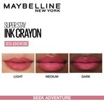 Buy Maybelline New York Lipstick, Matte Finish, Long-lasting, Intense Colour, SuperStay Crayon Lipstick, 25 Stay Exceptional, 1.2 gm - Purplle