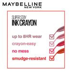 Buy Maybelline New York Lipstick, Matte Finish, Long-lasting, Intense Colour, SuperStay Crayon Lipstick, 25 Stay Exceptional, 1.2 gm - Purplle