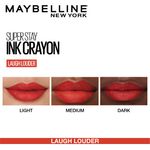 Buy Maybelline New York Super Stay Crayon Lipstick, 40 Laugh Louder, ( 1.2g) - Purplle