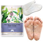 Buy LuxaDerme Peeling and Exfoliating Foot Mask with Sea Kelp, Thyme and Brassica Campestris, (40 ml) - Purplle