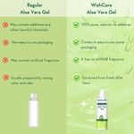 Buy WishCare Pure & Natural Aloe Vera Gel - 200 Ml - Enriched With Vitamin E - Multipurpose Gel for Skin and Hair - Purplle