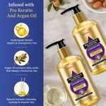 Buy St.Botanica Smoothening Haircare Combo | StBotanica Pro Keratin & Argan Oil Shampoo + Conditioner Kit (300 ml Each), No Sulphate, Paraben - Purplle