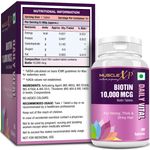 Buy MuscleXP Biotin 10,000 Mcg - 90 Tablets - Maximum Strength With No Added Colors x Pack Of 3 - Purplle