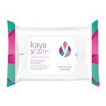Buy Kaya Youth Oxygen Boost Face Wipes,Removes Oil,Dirt,Makeup,Fresh & Glowing Skin,Developed by Dermatologists, 30 Pcs - Purplle
