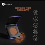 Buy SUGAR Cosmetics - Contour De Force - Mini Bronzer - 02 Woody Wonder (Warm Brown Bronzer) - Lightweight, Contour Bronzer with Matte Finish - Purplle