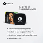 Buy SUGAR Cosmetics All Set To Go Translucent Powder For Face | Setting Loose Powder For Face | Lightweight & Long Lasting | Matte Finish | Lasts Upto 8 Hrs | 7 gm, White - Purplle