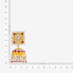 Buy Queen Be Square Top Jhumki, Yellow Enamel - Purplle