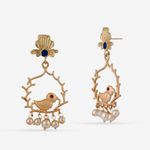 Buy Queen Be Handcrafted Sparrow Danglers - Purplle