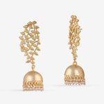 Buy Queen Be Majestic Gold Plated Jhumkis - Purplle